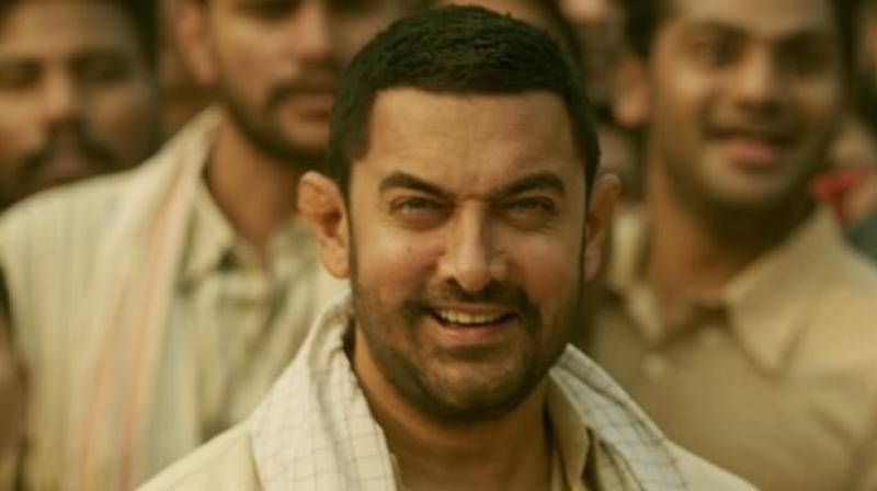 Aamir Khan in a still from Dangal.