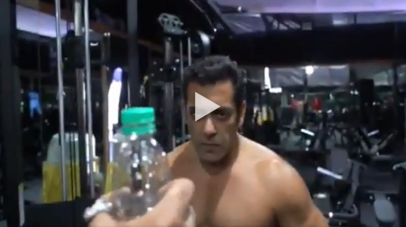 Salman Khan doing #BottleCapChallenge. (Video: Twitter)