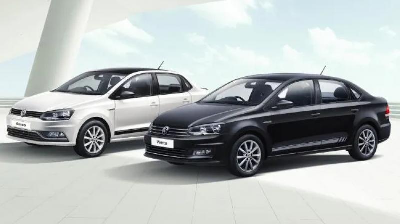 Volkswagen Polo, Ameo, Vento black, white edition launched