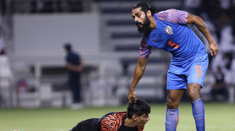 Jhingan said India will have to win against Bangladesh and Afghanistan before thinking of \surprising\ Oman in the away match next year. (Photo: AFP)