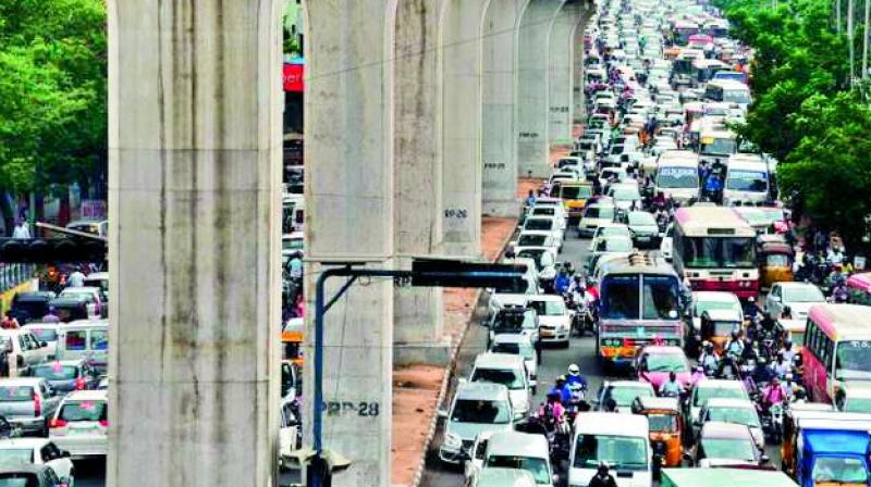 Hyderabad: Traffic snarls to continue due to delay in infrastructure work