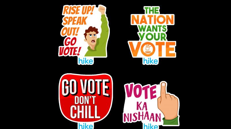 Hike releases new range of election stickers
