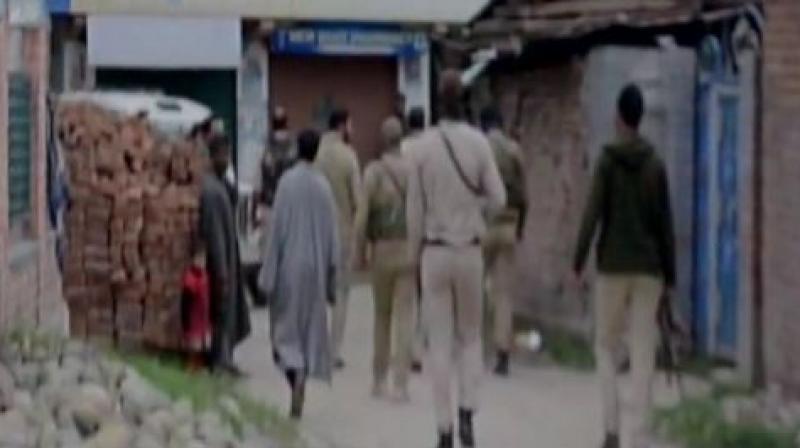 A police team has rushed to the spot and the exact amount of cash looted by the armed militants is being ascertained. (Photo: ANI)