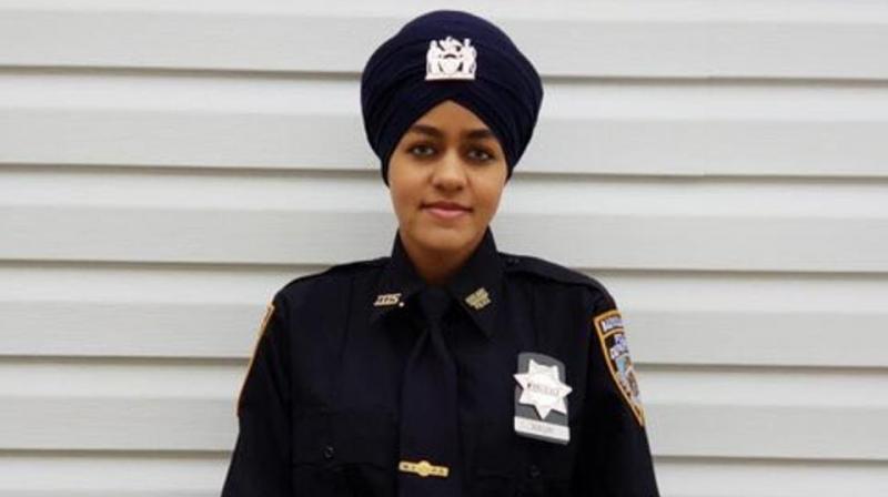 Gursoach Kaur (in pic) will join the New York Police Department as an Auxiliary Police Officer (APO) after graduating last week from the New York City Police Academy(@SikhOfficers/Twitter)