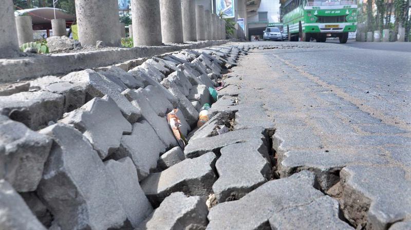 Kochi: Sinking road threat to riders