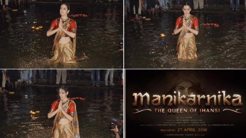 Image result for kangana in Manikarnika as Lakshmibai launch stills