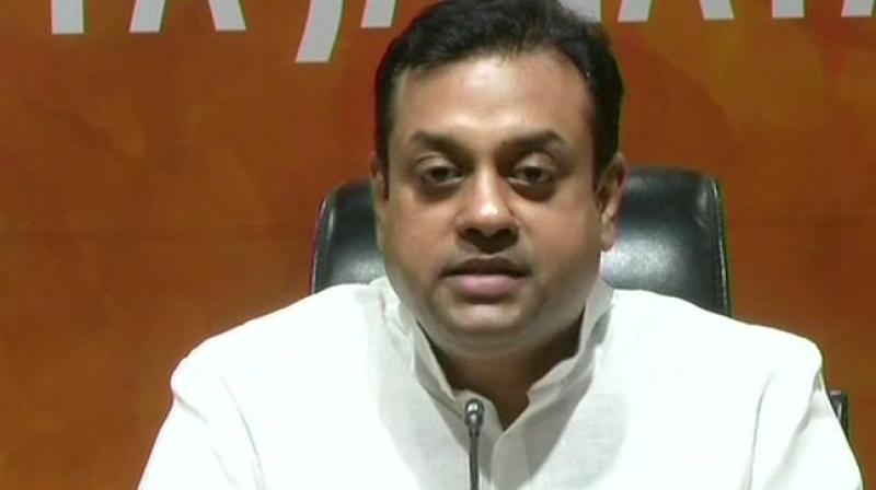 BJP spokesperson Sambit Patra alleged that Congress has long defamed Hindus for votes and demanded that party chief Rahul Gandhi and his predecessor Sonia Gandhi apologise for terms such as Hindu terror. (Photo: ANI/Twitter)