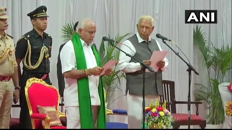 BJP\s B S Yediyurappa takes oath as Karnataka Chief Minister for 4th time