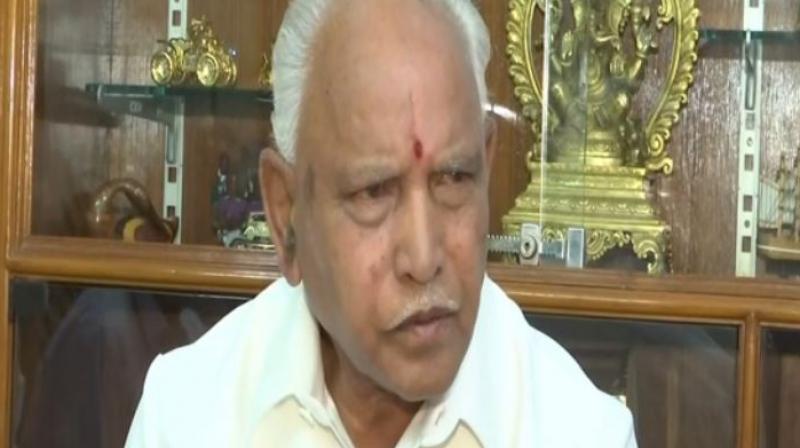 Yeddyurappa said: Despite all the divisive tactics by the Congress party, BJP emerged as the single largest party in the Assembly elections by winning 104 seats. (Photo: ANI)