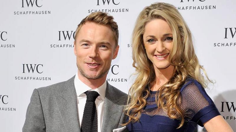 Ronan Keating with his wife Storm.