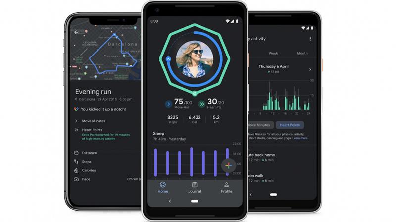 Google Fit now tracks sleep, supports dark mode