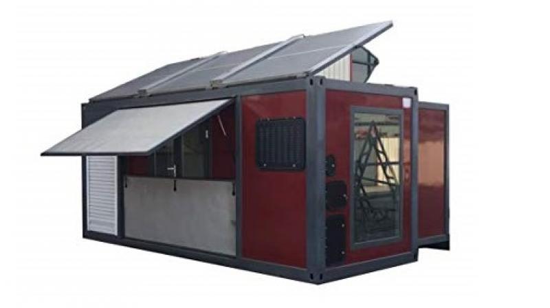 Solar-powered, foldable house is available on Amazon