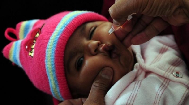 Polio vaccine, given multiple times, can protect a child for life. (Photo: AFP)