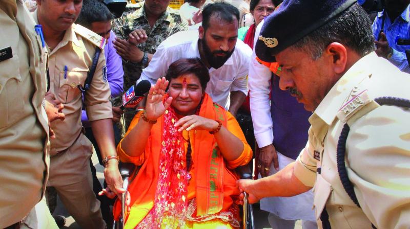 â€˜Lakhpatiâ€™ Sadhvi Pragya lives on alms