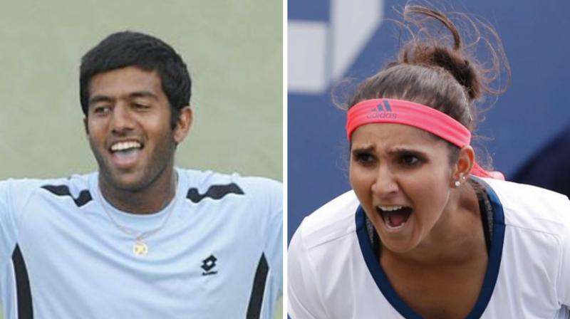 The Bopanna-Dabrowski pair, seeded seventh, defeated the second-seeded Sania-Dodig pair 6-3, 6-4. (Photo: PTI/ AP)