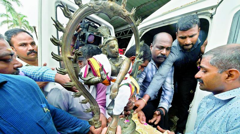 Antique Nataraja idol back in Tamil Nadu from Australia
