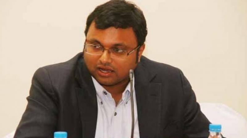 The Enforcement Directorate on Tuesday questioned former finance minister P Chidambarams son Karti Chidambaram in connection with the Aircel Maxis money laundering case.