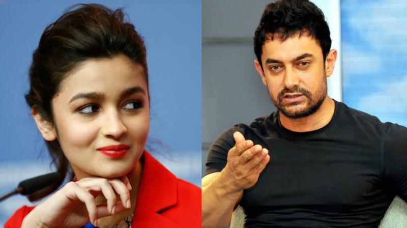 Alia Bhatt and Aamir Khan.
