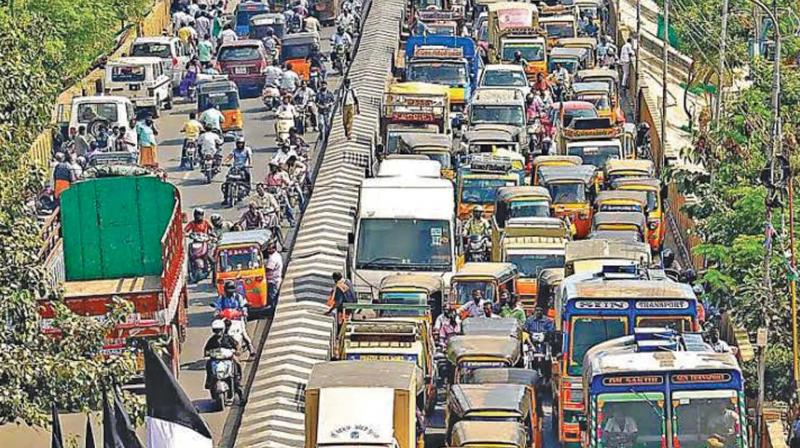 Traffic woes hit new high in Chennai