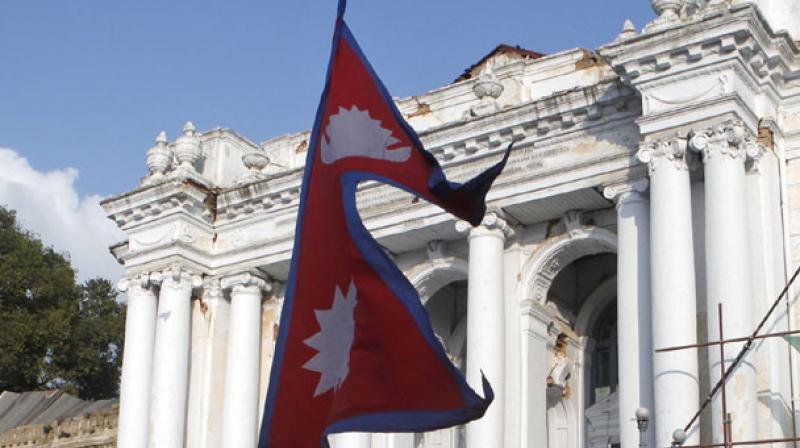 Nepals flag.