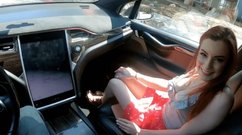 Porn star Taylor Jackson misuses Tesla for \autopilot sex act\