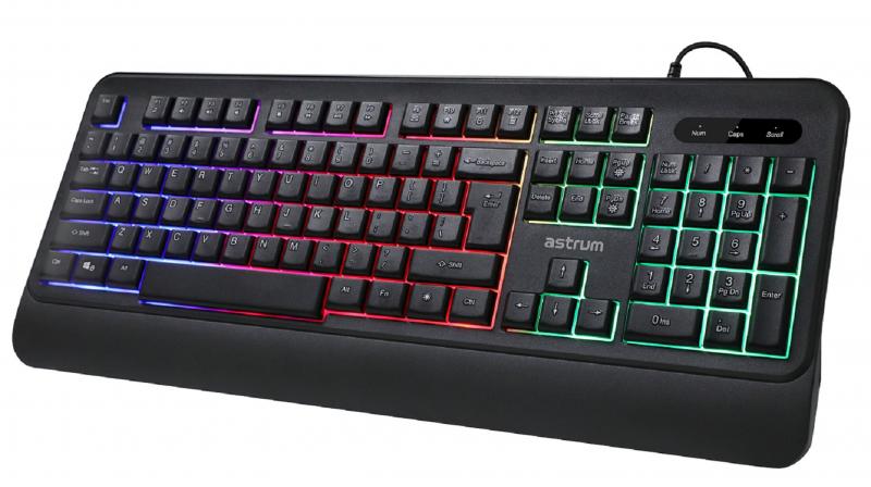 Astrum rainbow coloured LED gaming keyboard launched at Rs 999