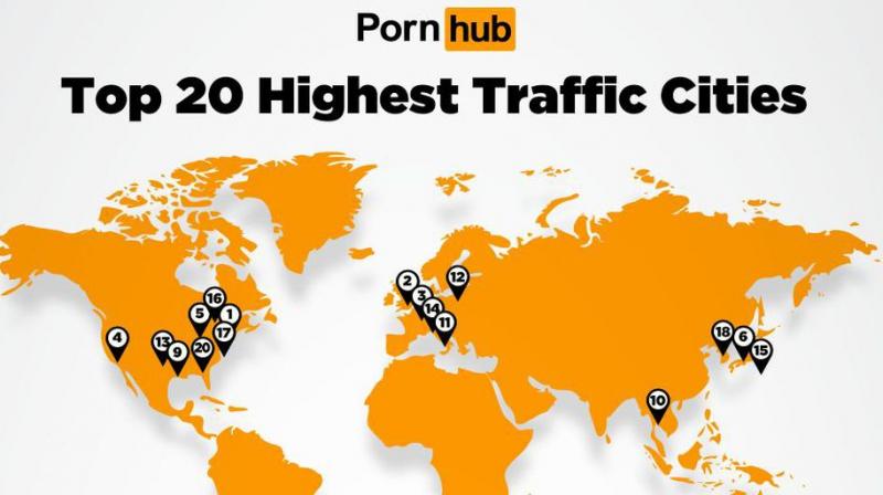 Pornhubâ€™s Top 20 Cities report shows Indian porn is popular across the globe