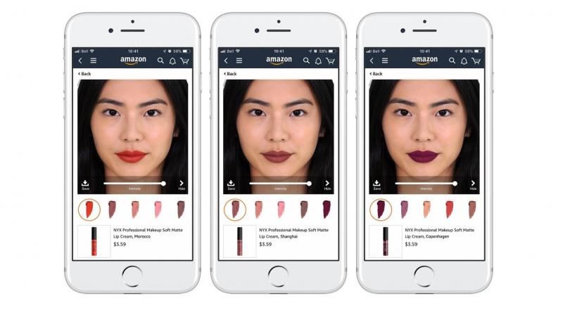 Amazon lets you try on virtual make-up using smartphone camera