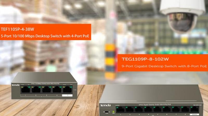 Tenda targets the surveillance industry, introduces two new PoE Switches