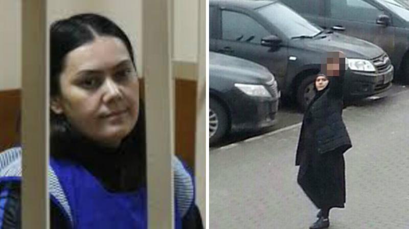 Bobokulova was arrested in February as she waved the severed head of four-year-old Anastasia outside a Moscow metro station. (Photo: AP)