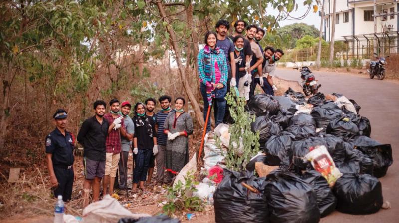 #trash-tag challenge a big hit in CUSAT