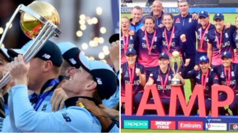 England women cricketers celebrate men\s World Cup win; Watch