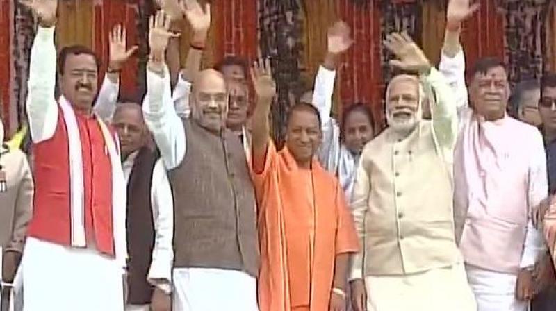 Image result for yogi adityanath OATH