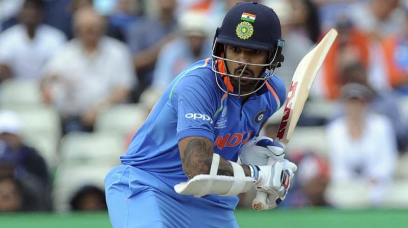 â€œThe Board of Control for Cricket in India (BCCI) on Saturday announced that Team India opener Mr. Shikhar Dhawan would be leaving for India tomorrow i.e. September 3rd to see his ailing mother,â€said BCCI. (Photo: AP)