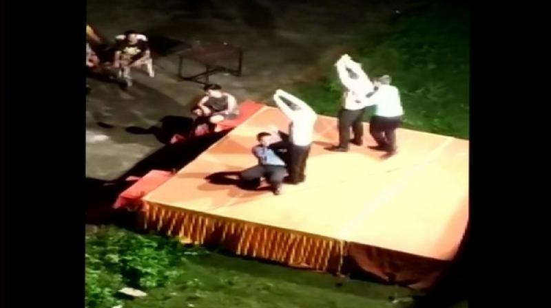 In a few recorded videos, the senior students can be seen slapping their juniors and making them do pole dance with some of them even acting as poles. The ragging horror didnt stop there as the first-year students were also made to dance in undergarments. (Photo: ANI)