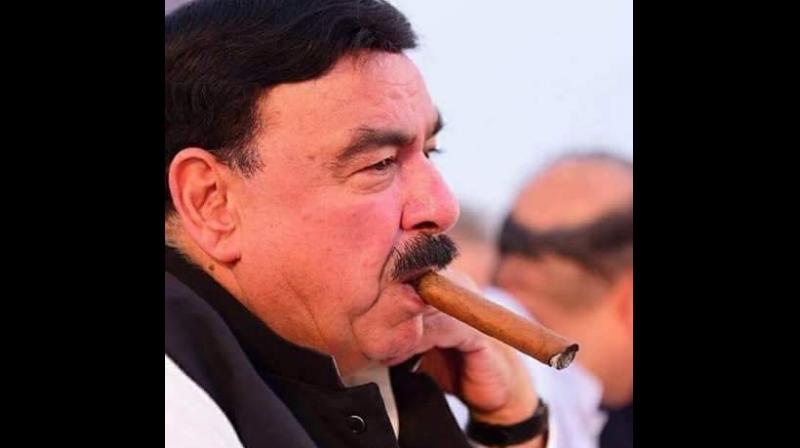 The attack took place when Rashid, who is also the chief of Awami Muslim League (AML), came out from a hotel after attending an awards ceremony in London to smoke a cigar. (Photo: Twitter | @ShkhRasheed)