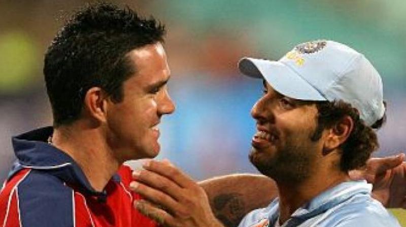 Yuvraj Singh, Kevin Pietersen exchange hilarious banter on Rohit Sharma\s ton