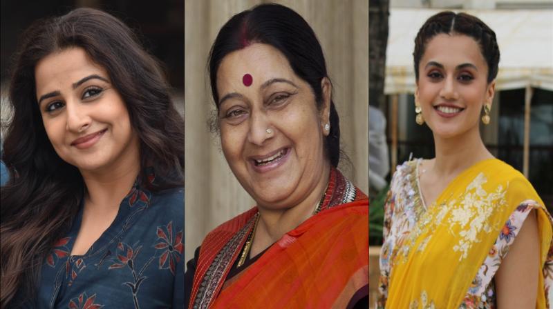 Vidya Balan, Taapsee Pannu want to play ex-foreign minister Sushma Swaraj on-screen