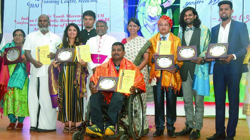 Youth awarded at ICYM event at Medchal