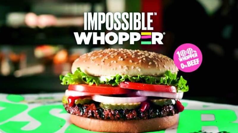 Meatless Whoppers to be sold in US