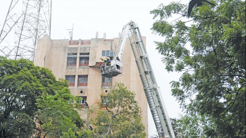 Chennai: Fire in BSNL exchange hits services in Harbour area