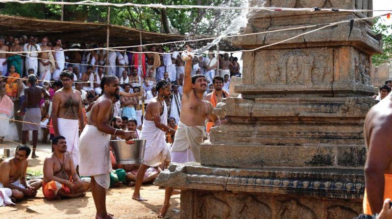 Vandalised Brindavana restored at Anegundi