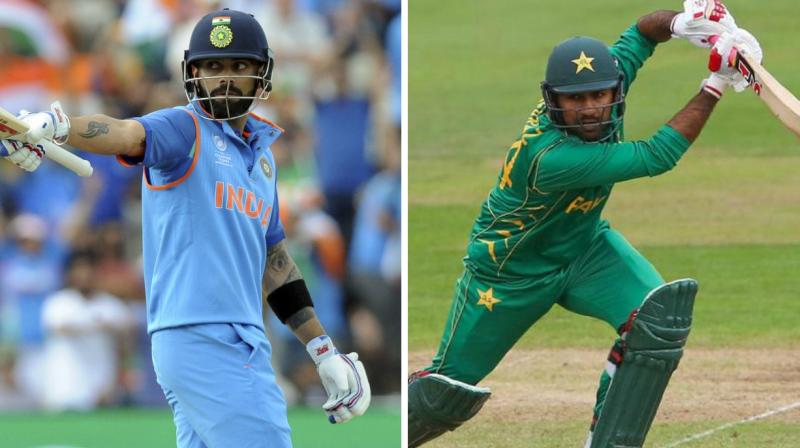 Virat Kohli and Co will fight it out against Sarfraz Ahmeds Pakistan in the ICC Champions Trophy final at The Oval in London on Sunday. (Photo: AFP)