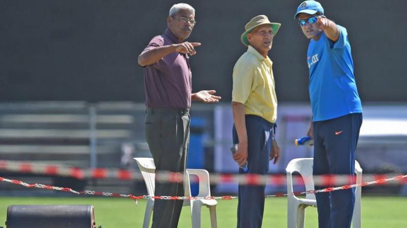 Pandurang Salgaonkar (Left) has been suspended by the BCCI and state association pending enquiry. (Photo: PTI)