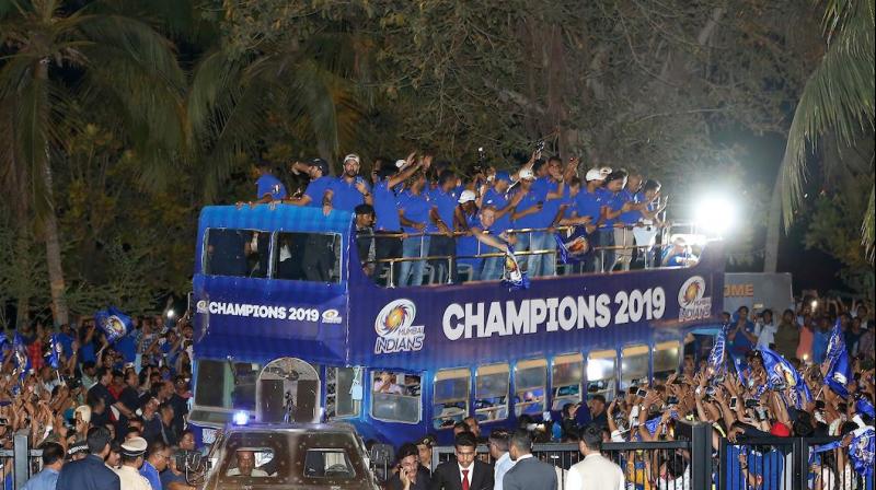 Mumbai Indians celebrate record fourth IPL title with a victory parade; see pics