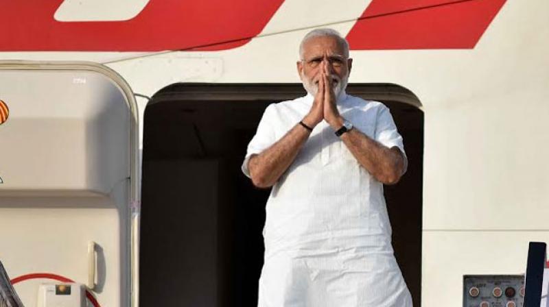 Prime Minister Narendra Modi departs for three nation tour. (Photo: PIB_India/Twitter)