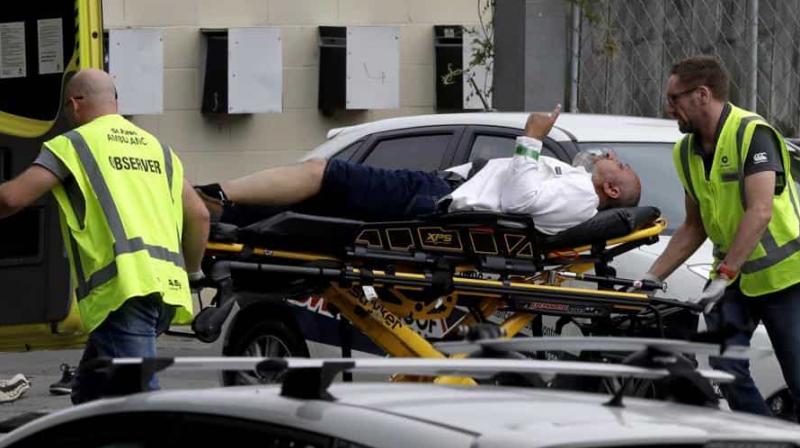 Ambulance staff take a man from outside a mosque in central Christchurch, New Zealand, Friday, March 15, 2019. A witness says many people have been killed in a mass shooting at a mosque in the New Zealand city of Christchurch.(Photo: AP)