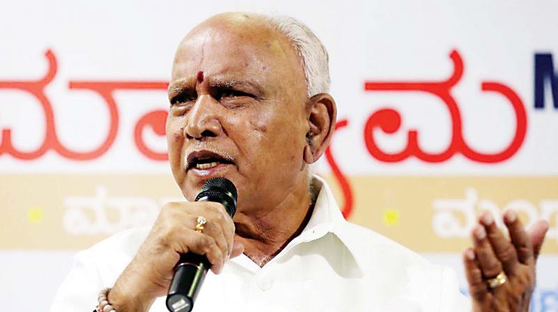 Poll code in force, stop state govt from implementing projects, says B.S. Yeddyurappa