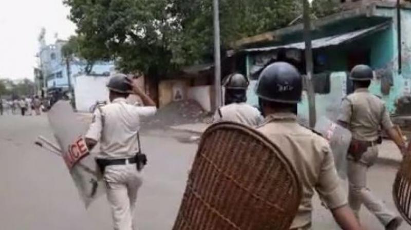 Two people were killed and 11 others injured on Thursday after clashes broke out between two groups suspected to be affiliated to the TMC and the BJP. (Photo: ANI)