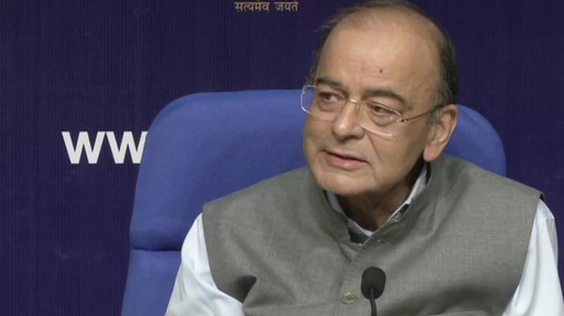 Finance Minister Arun Jaitley said, Government had announced in the budget that consolidation of banks was also in our agenda and the first step has been announced. (Photo: Twitter | ANI)